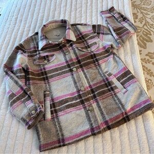 Joie Plaid Shacket Jacket